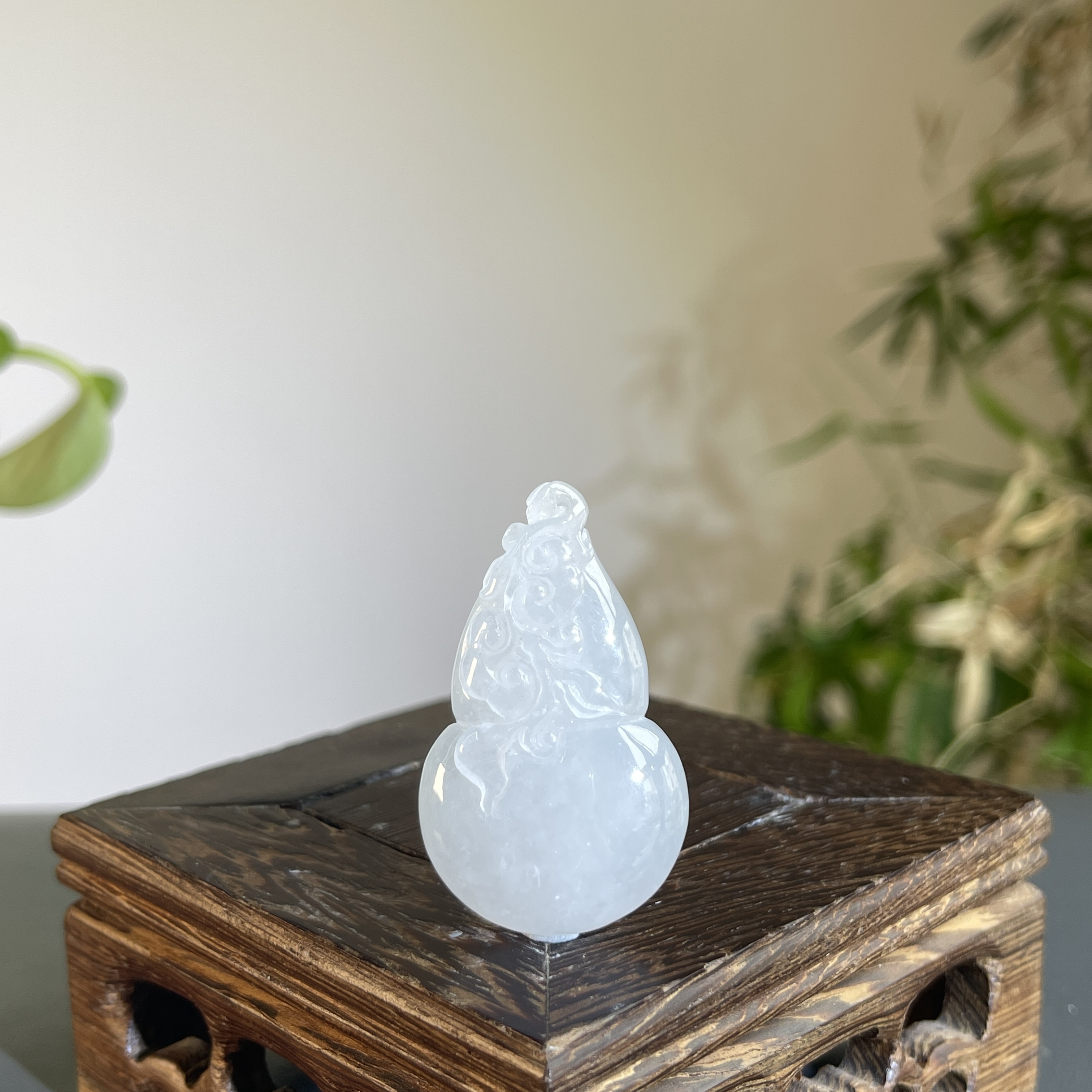 JXW14-51 天然缅甸A货翡翠 葫芦