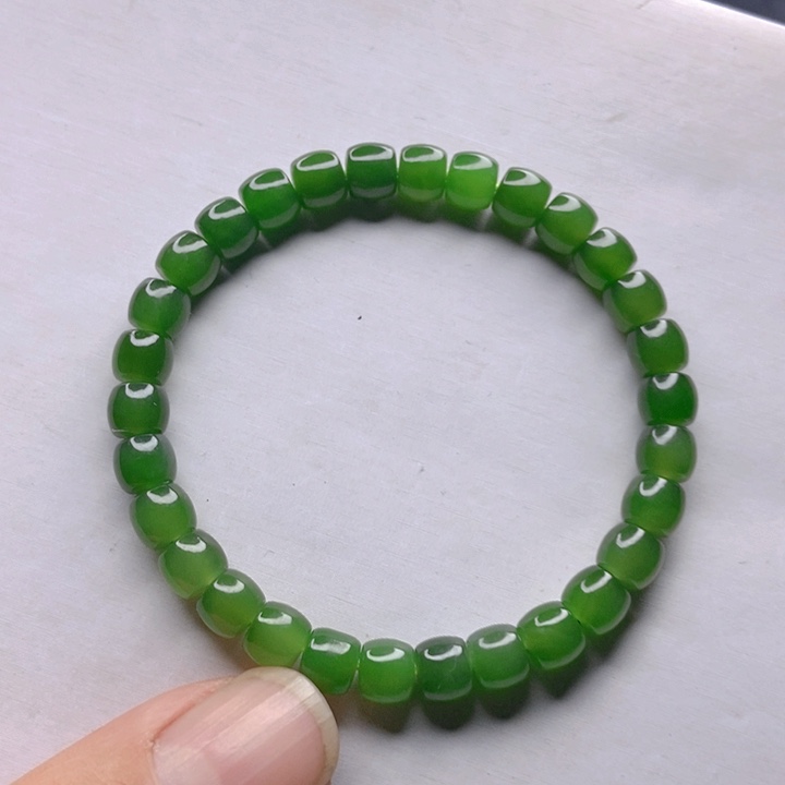 【闪购商品】和田玉（碧玉）手串未镶嵌11
