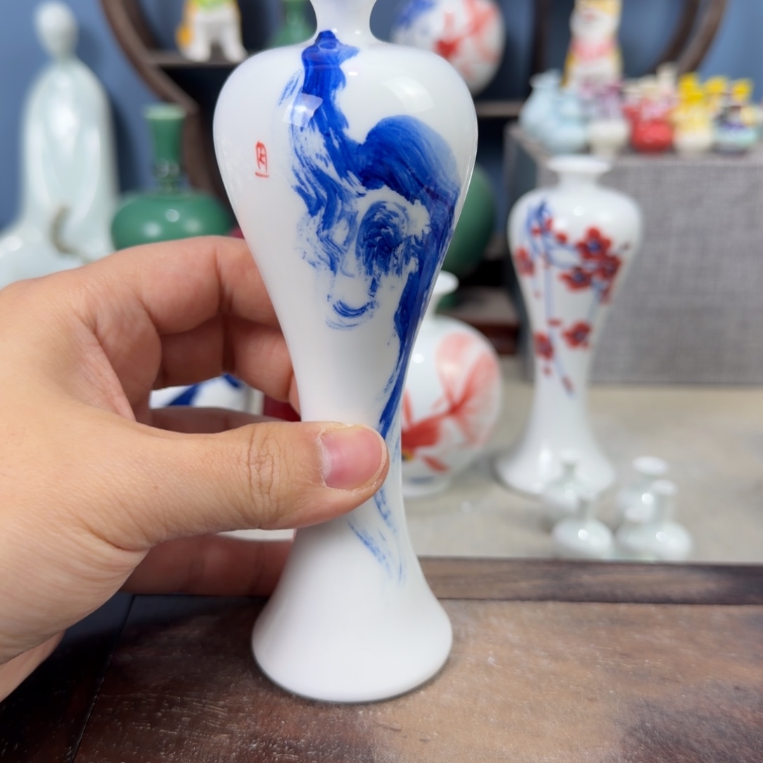 陶瓷手工小花器摆件