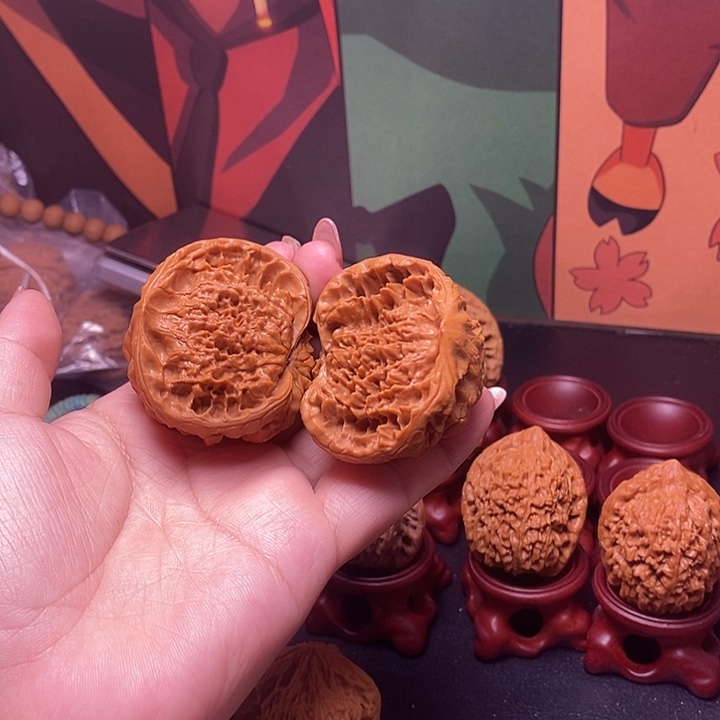 核桃手串/手链聚宝盆舌头49