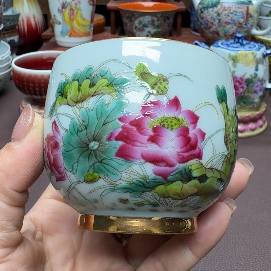 瓷片景德镇仿古手工制作精品展示