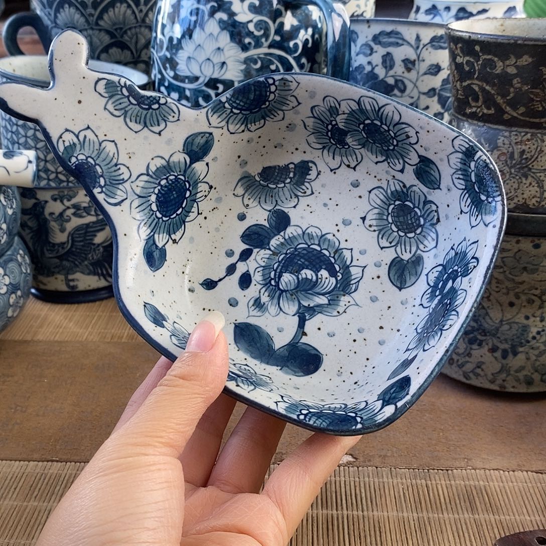 陶手工手绘青花高温陶瓷