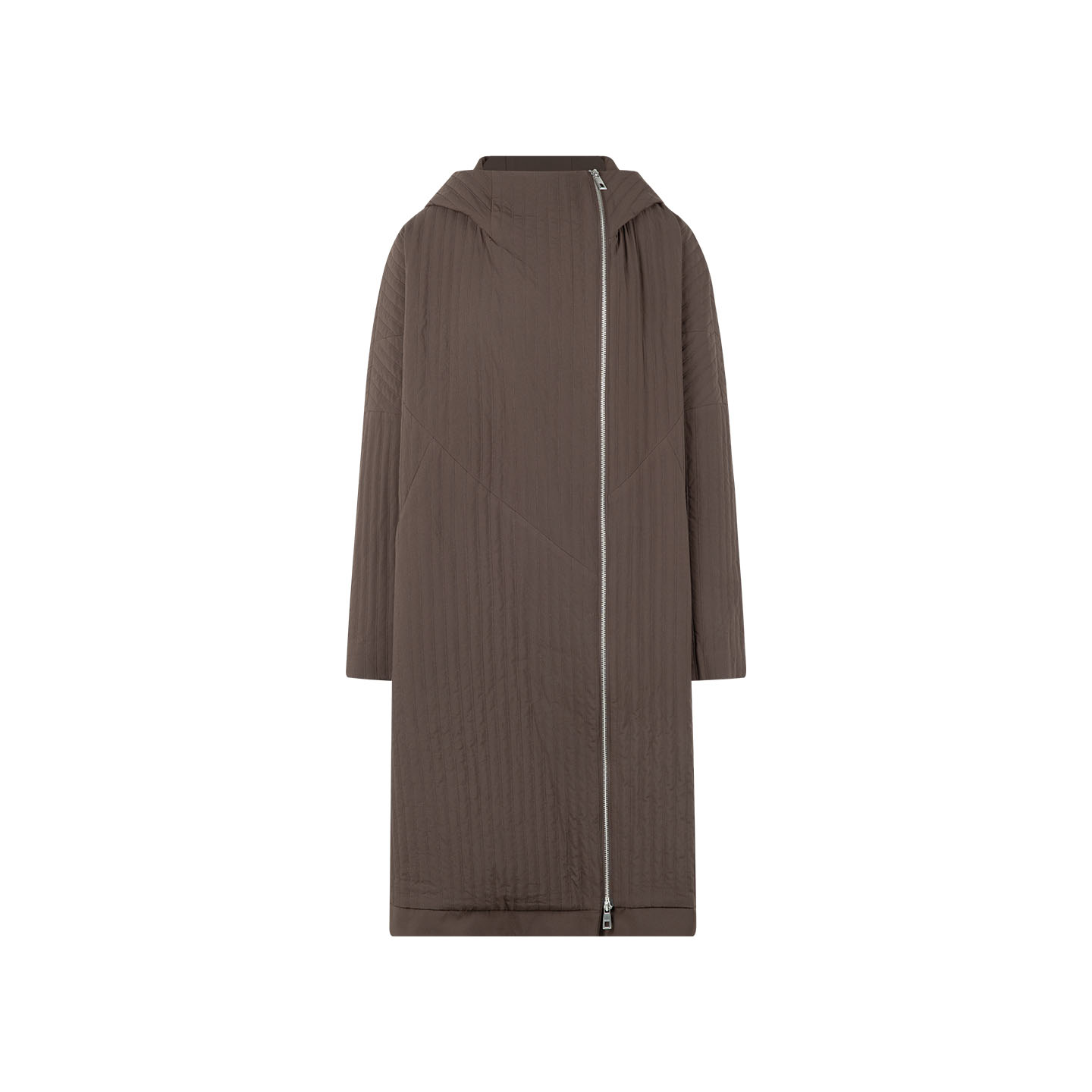 美洋MEIYANG 经纬棉服 绗棉保暖连帽拉链长短款宽松棉衣外套-周二