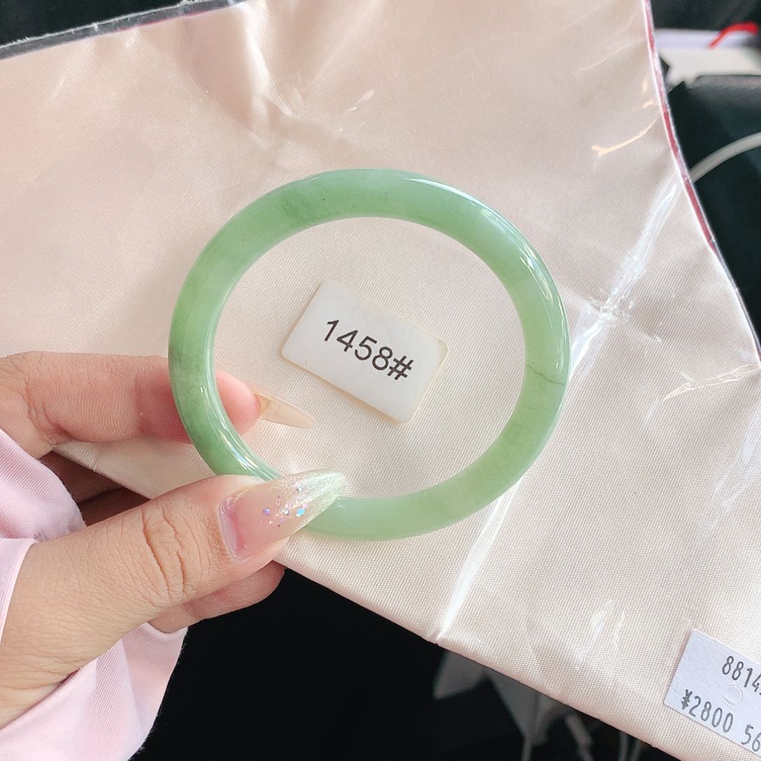 未镶嵌手镯翡翠56 天然缅甸a货翡翠1458