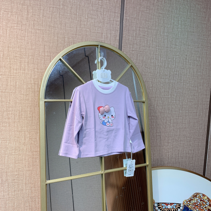 AC440    宝宝紫色长袖T恤  秋款