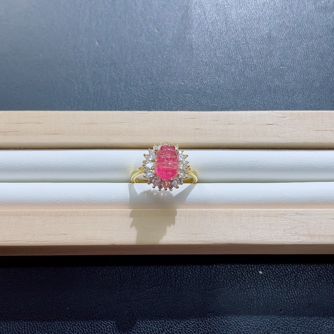 碧玺戒指未镶嵌碧玺戒指