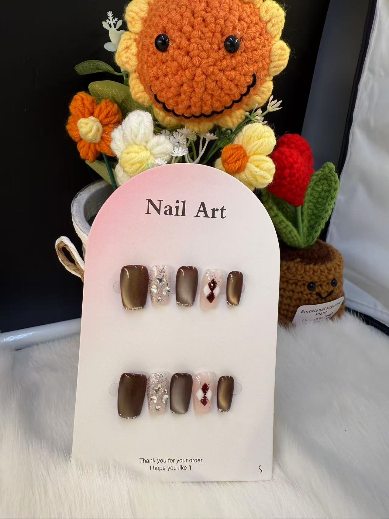 晚秋织梦#04#手工定制穿戴甲#拍四发五