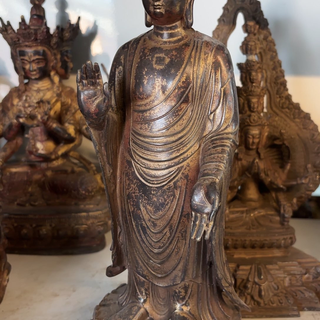 ～****～阿弥陀佛黄铜摆件