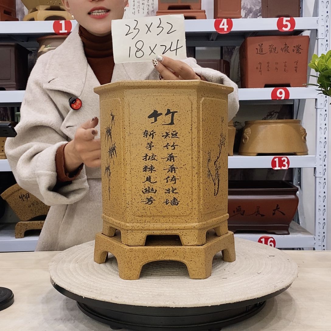 紫砂花盆紫砂花盆