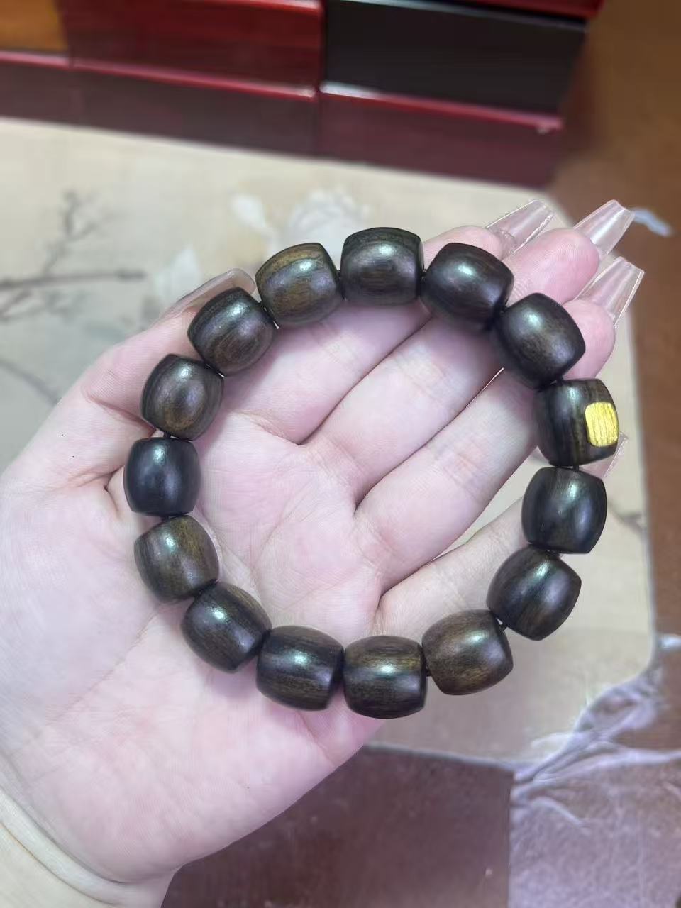 直切黄花梨手串（无礼盒）610