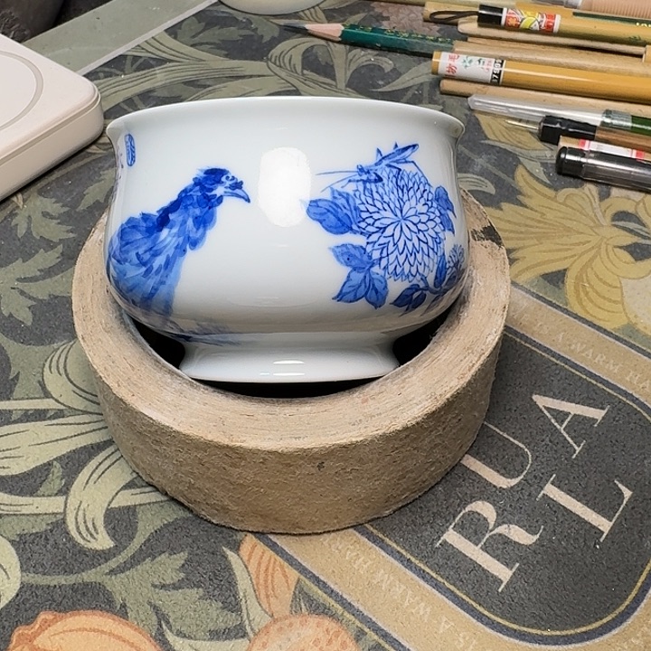 小雨山堂青花瓷杯