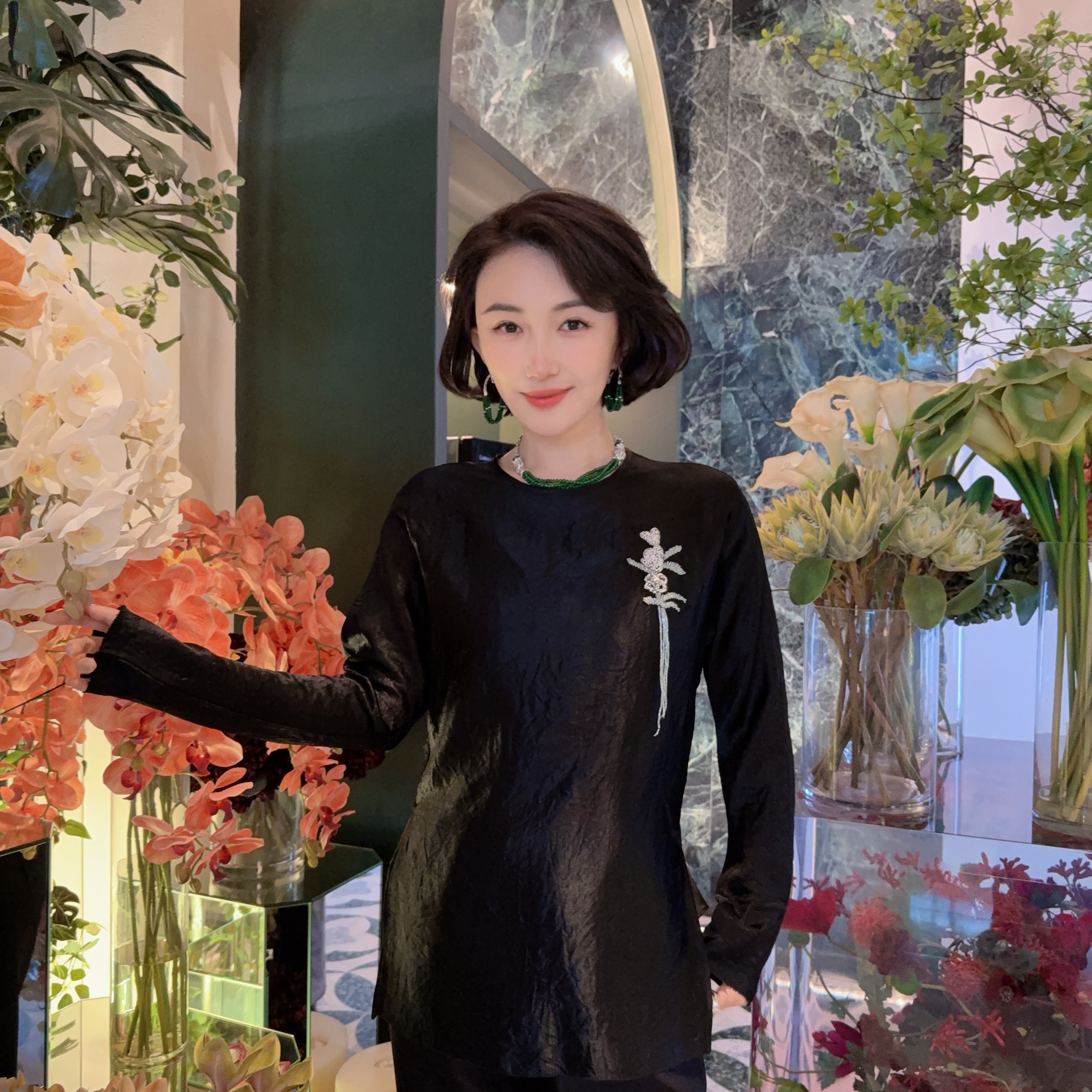 Betty Bairn【清以简】高端新中式醋酸上衣24B-BW7523