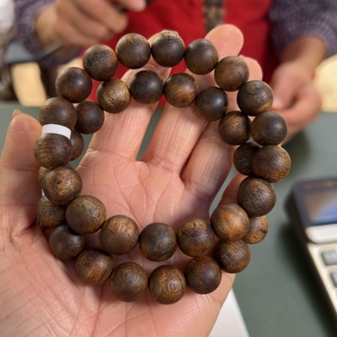 沉香手串红土乌身13克卡1.2多样性发1条
