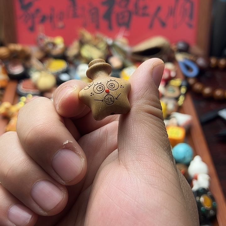 非金属桃木许愿瓶