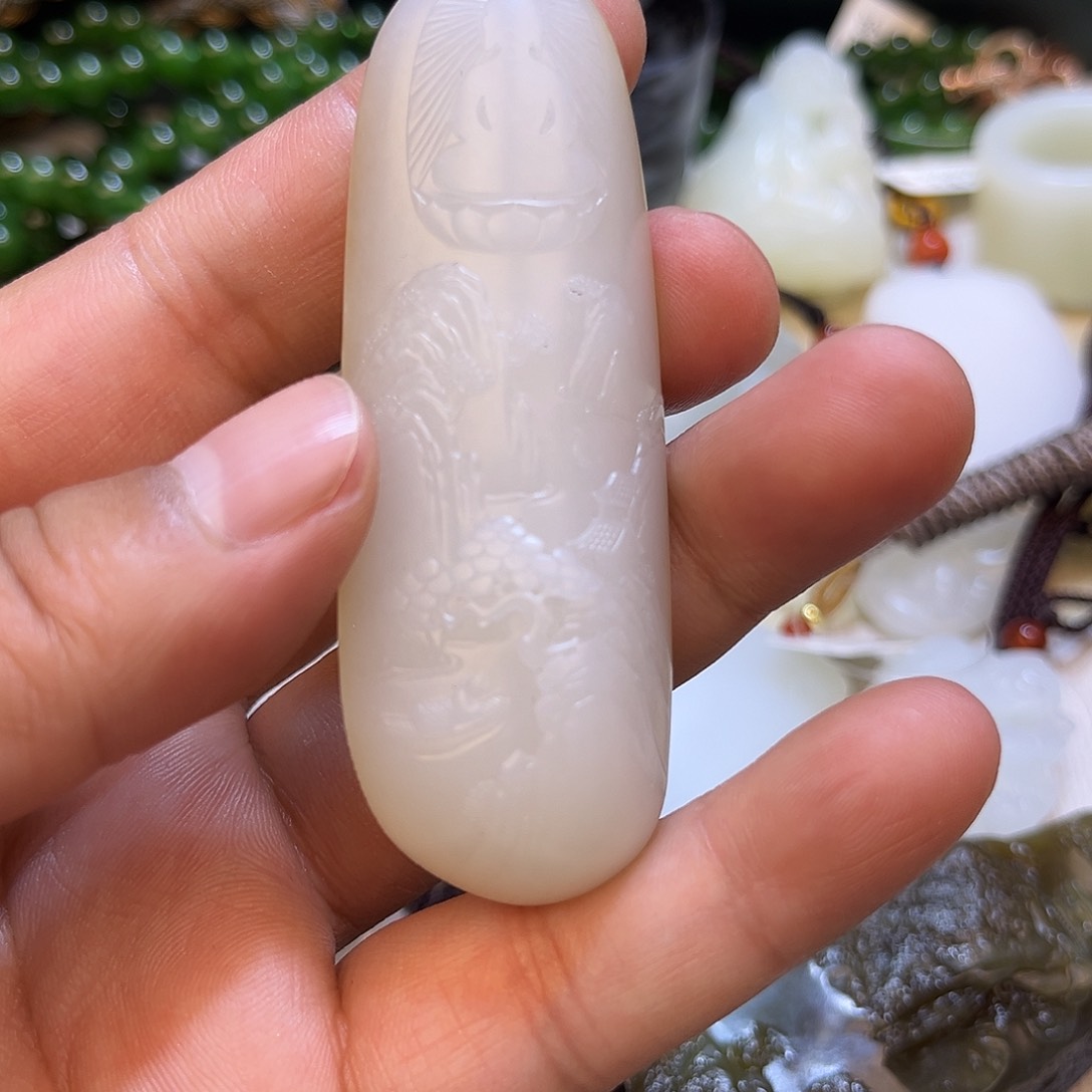 和田玉手链未镶嵌大*狼