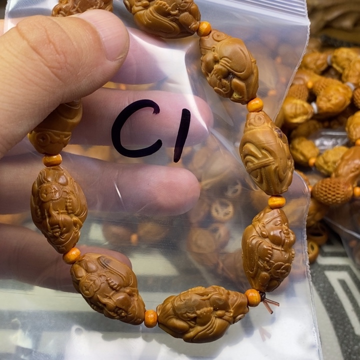 橄榄核手串/手链橄榄核雕工艺手串