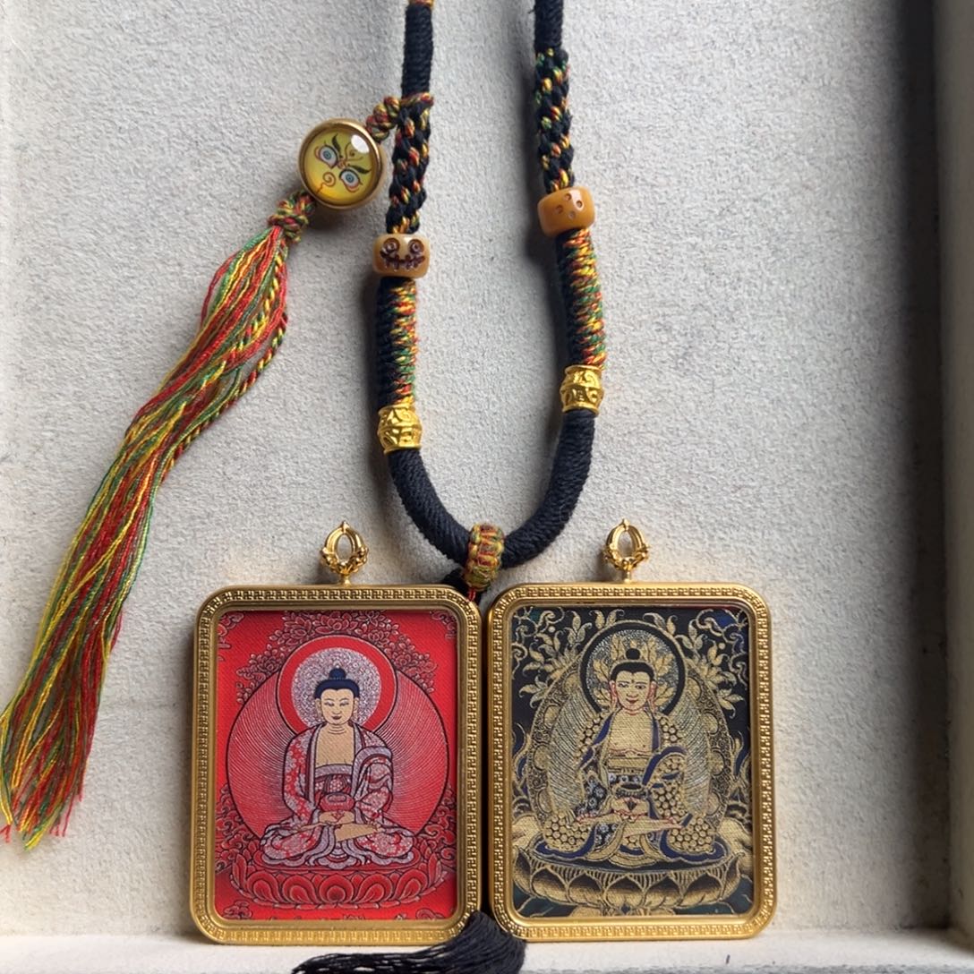 风***生吊坠双面定制 阿弥