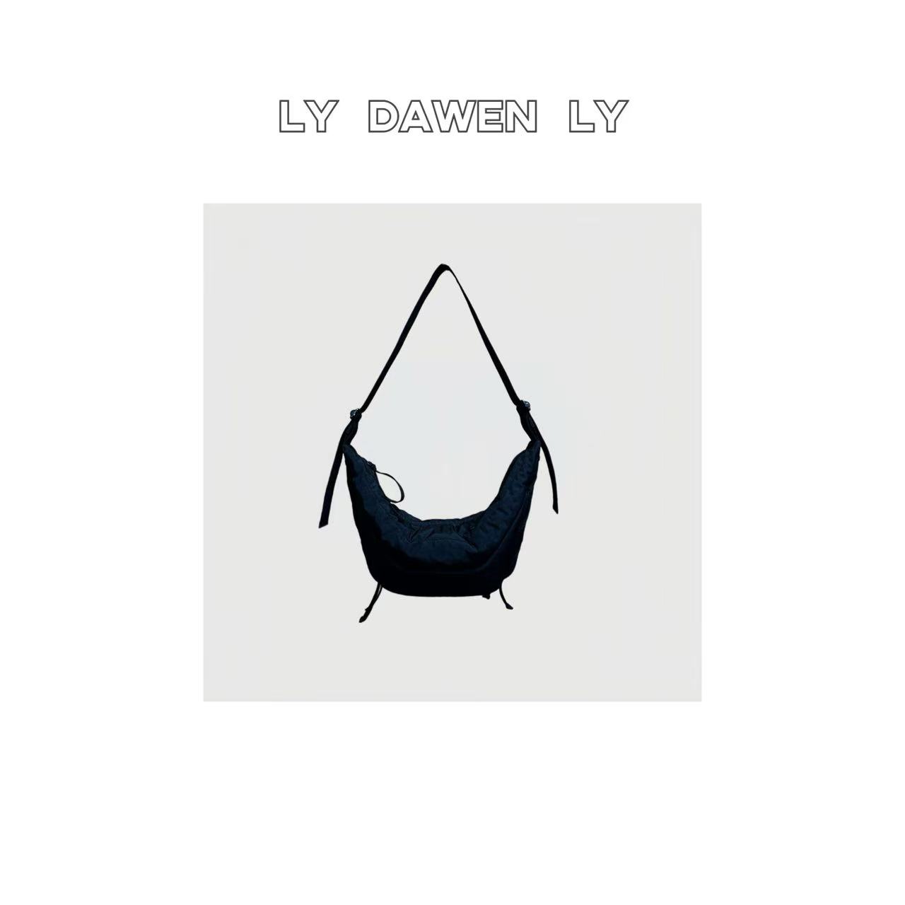 DAWEN  |  弯月牛角包  日系简约中性慵懒百搭牛角斜挎包  V86#