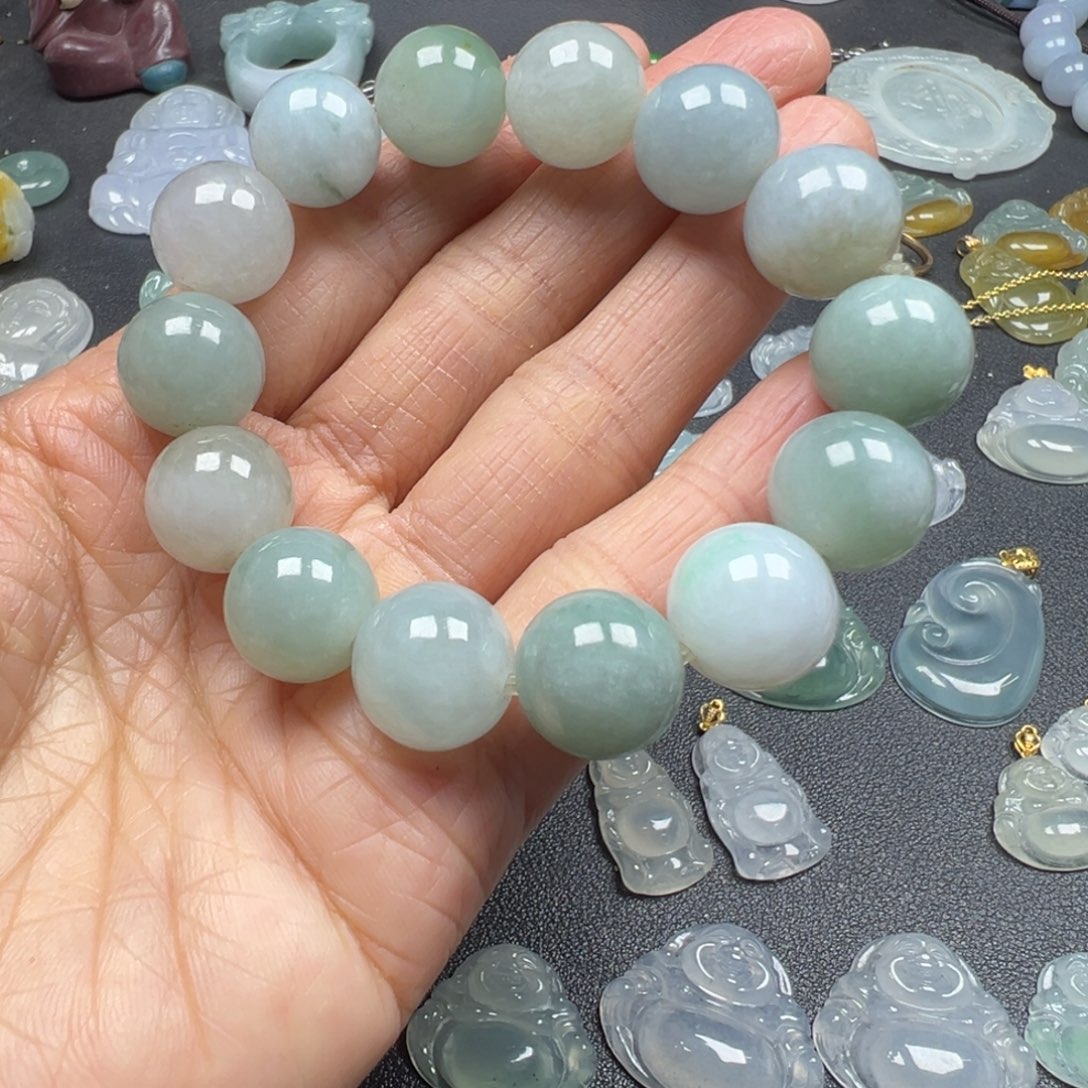 翡翠未镶嵌手链手串