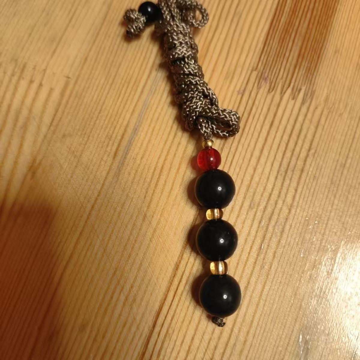 青玉连中三元吊坠