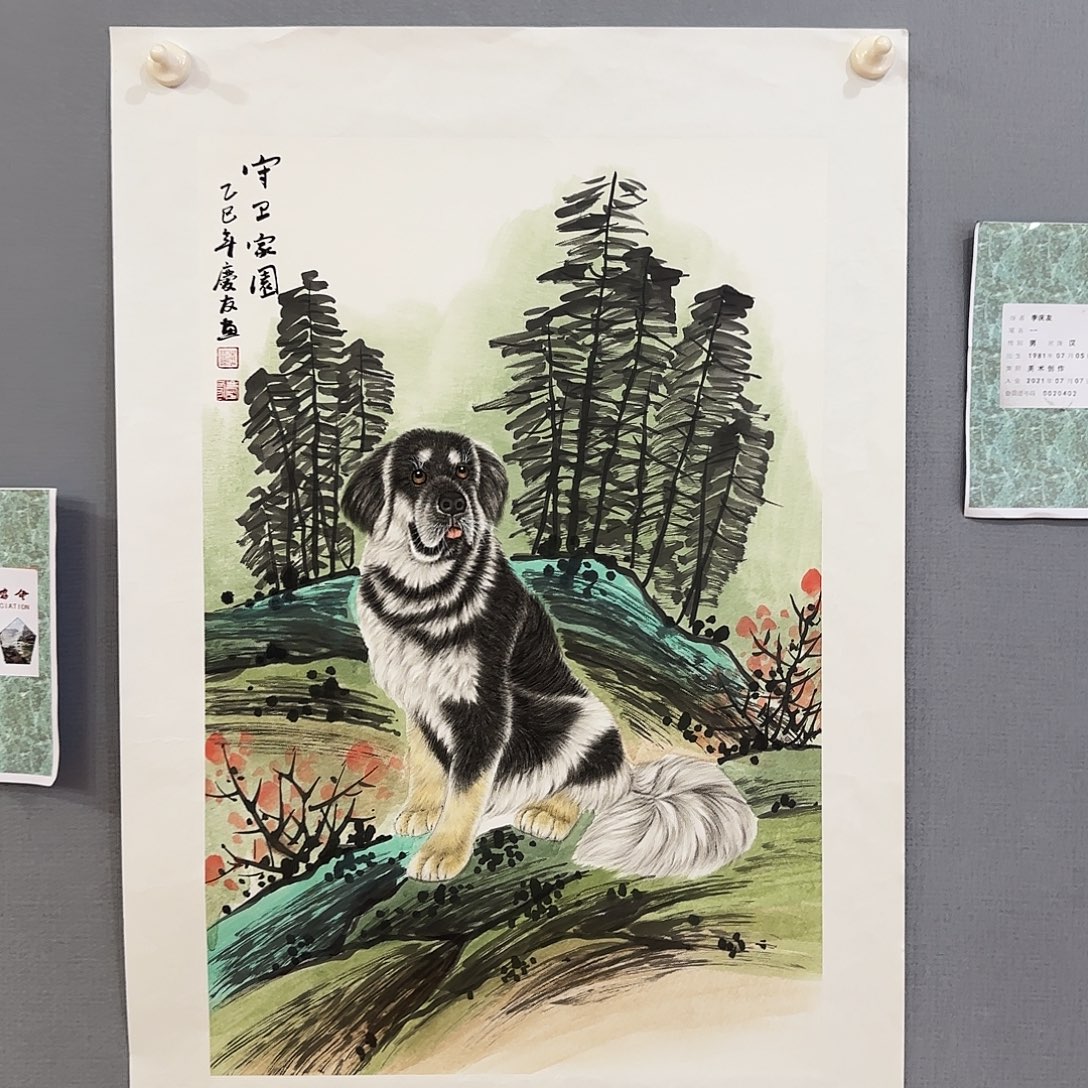 国画国画精品真人手绘