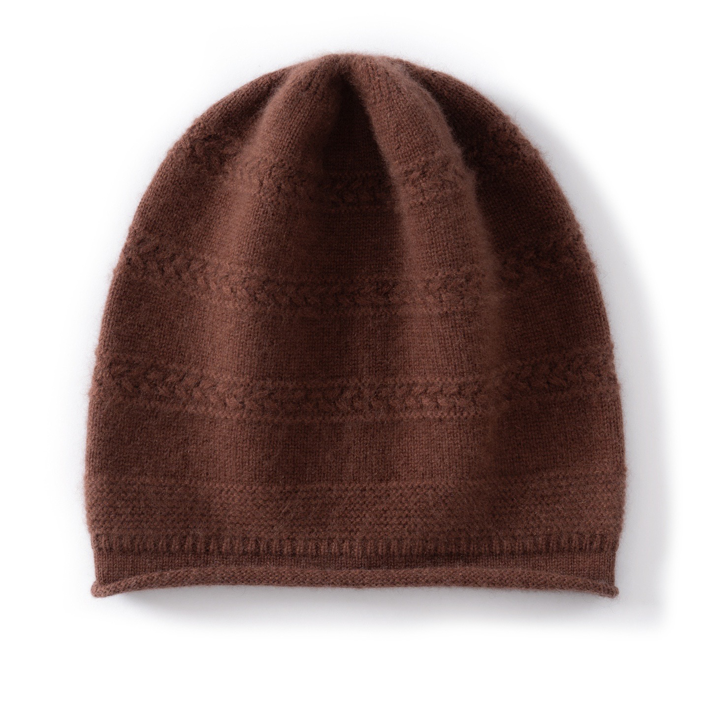 卷边冬季春季帽子山羊绒堆堆帽套头帽宝宝保暖春秋142-55