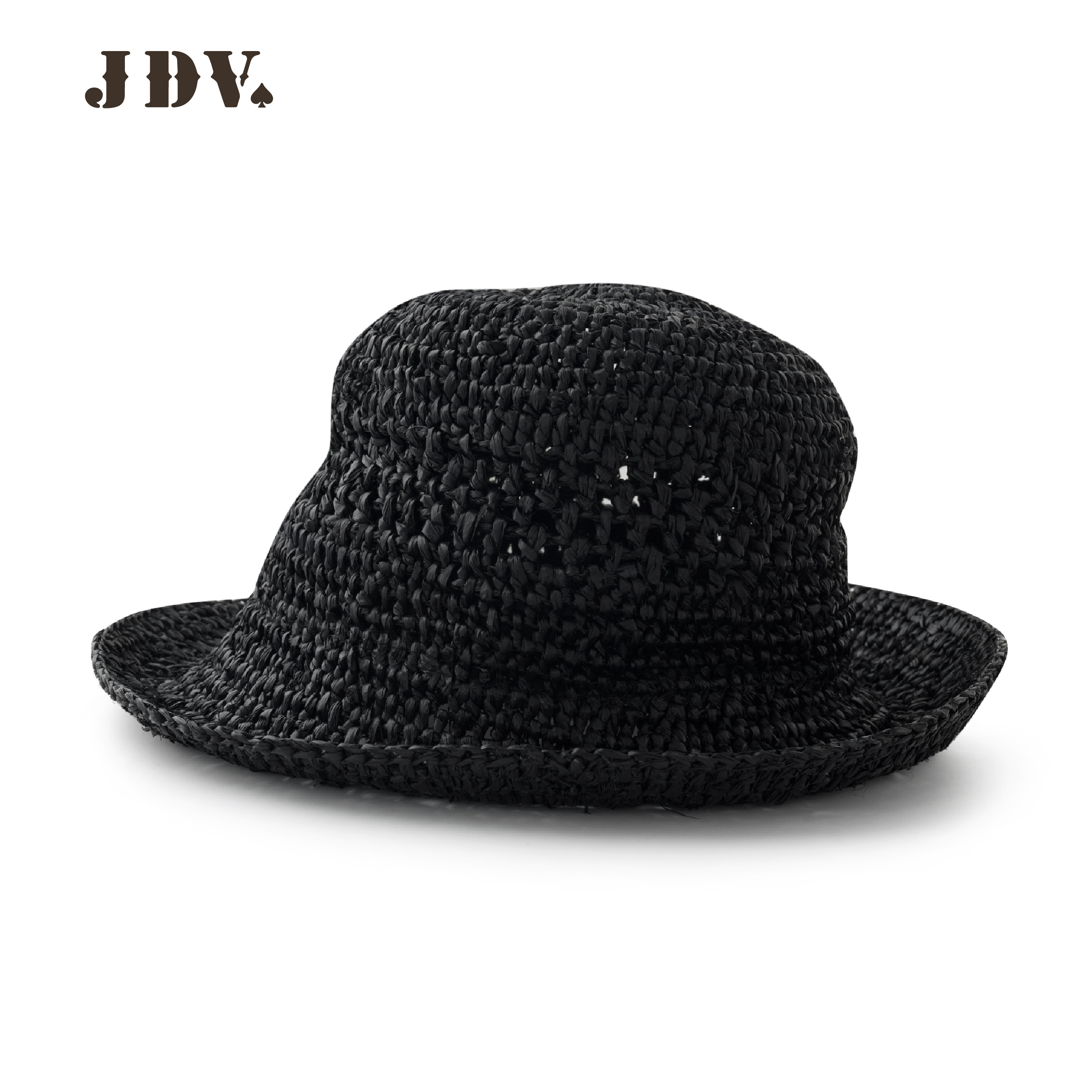 J.D.V男士草帽镂空透气草编渔夫帽出游防晒遮阳帽SHT5850