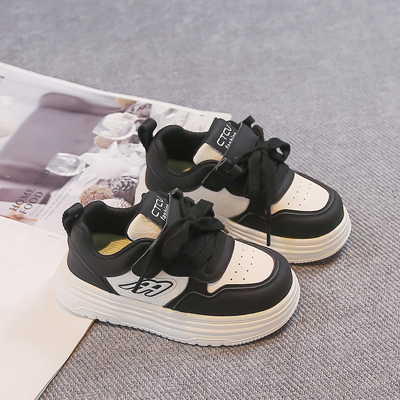 新款儿童鞋小白鞋洋气时尚百搭男童板鞋轻便女童鞋韩版中大童潮款