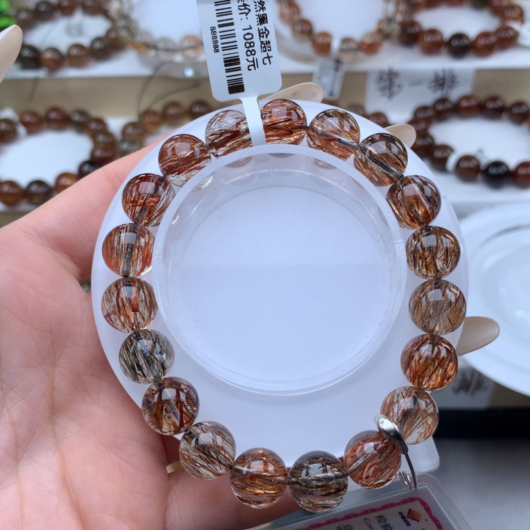 手串水晶未镶嵌黑金超七多样性发其一