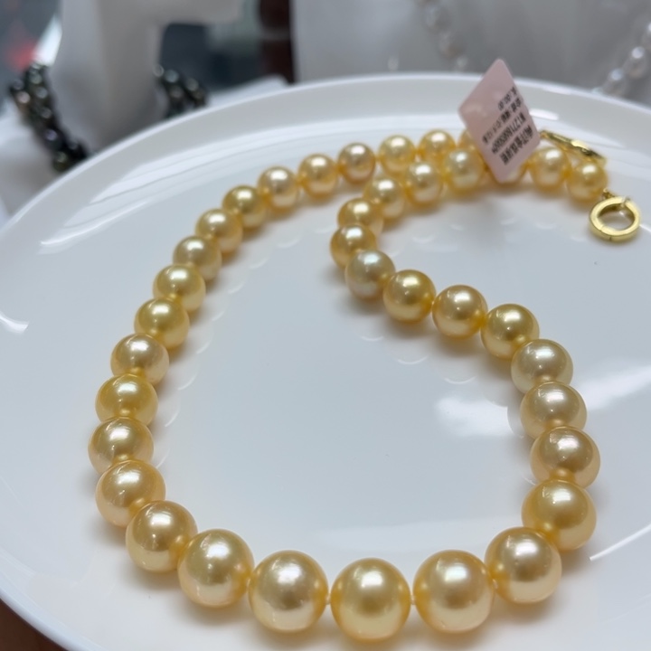 海水珍珠项链银S925镶嵌