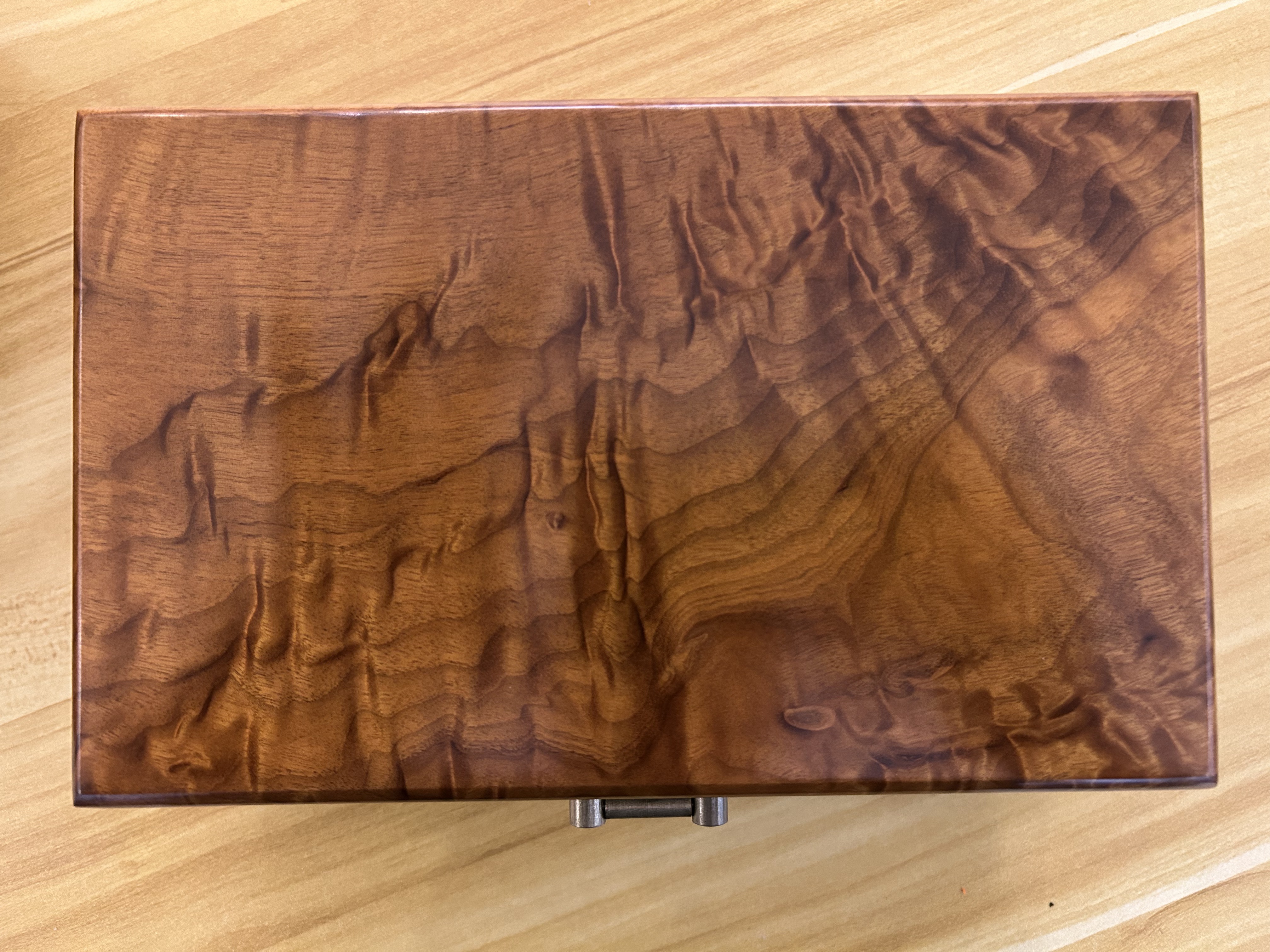 金丝楠木小叶桢首饰盒一对