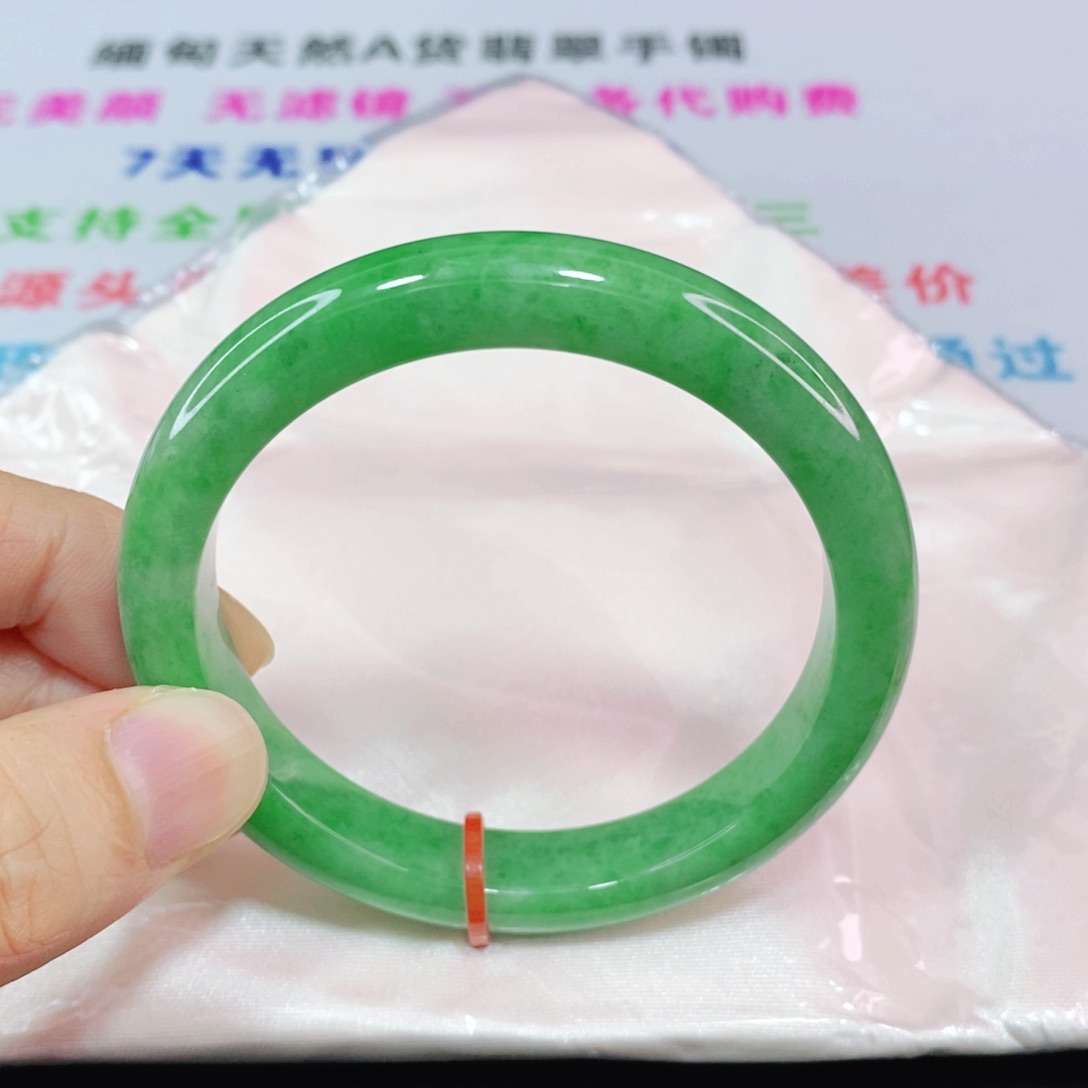 未镶嵌手镯翡翠55.6圈口正圈-完美力推