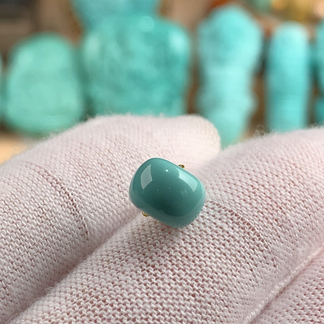 绿松石未镶嵌墩子卡8.4