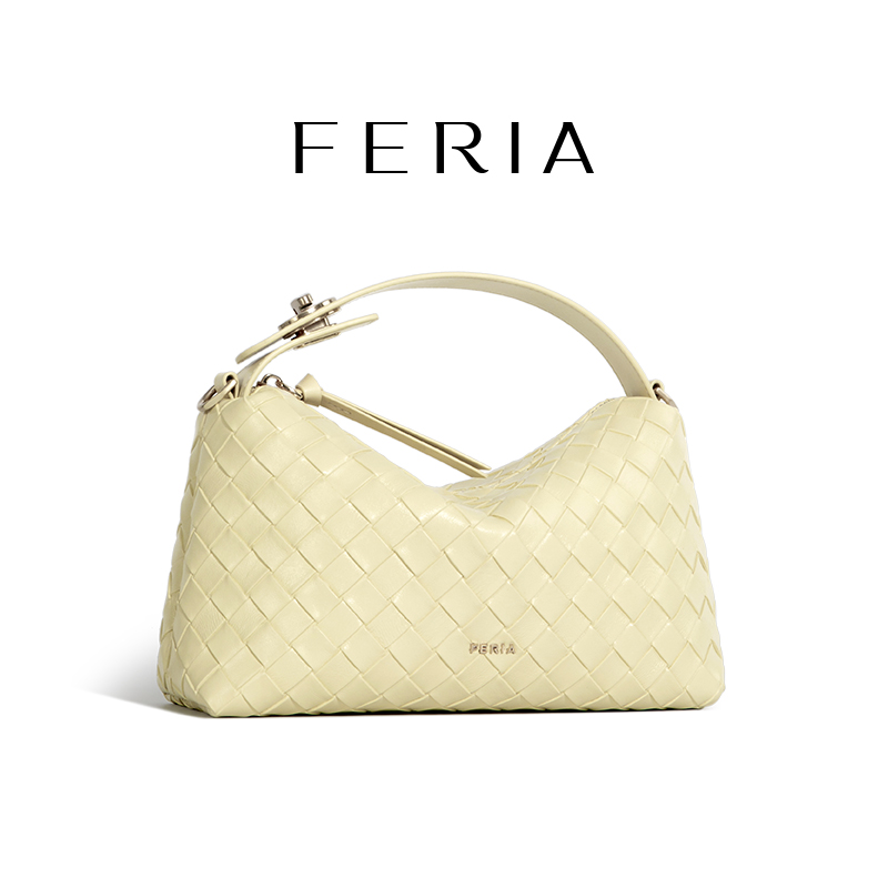 FERIA-【奶油便当包】FE212B086韩国小众品牌纯色气质简约女包