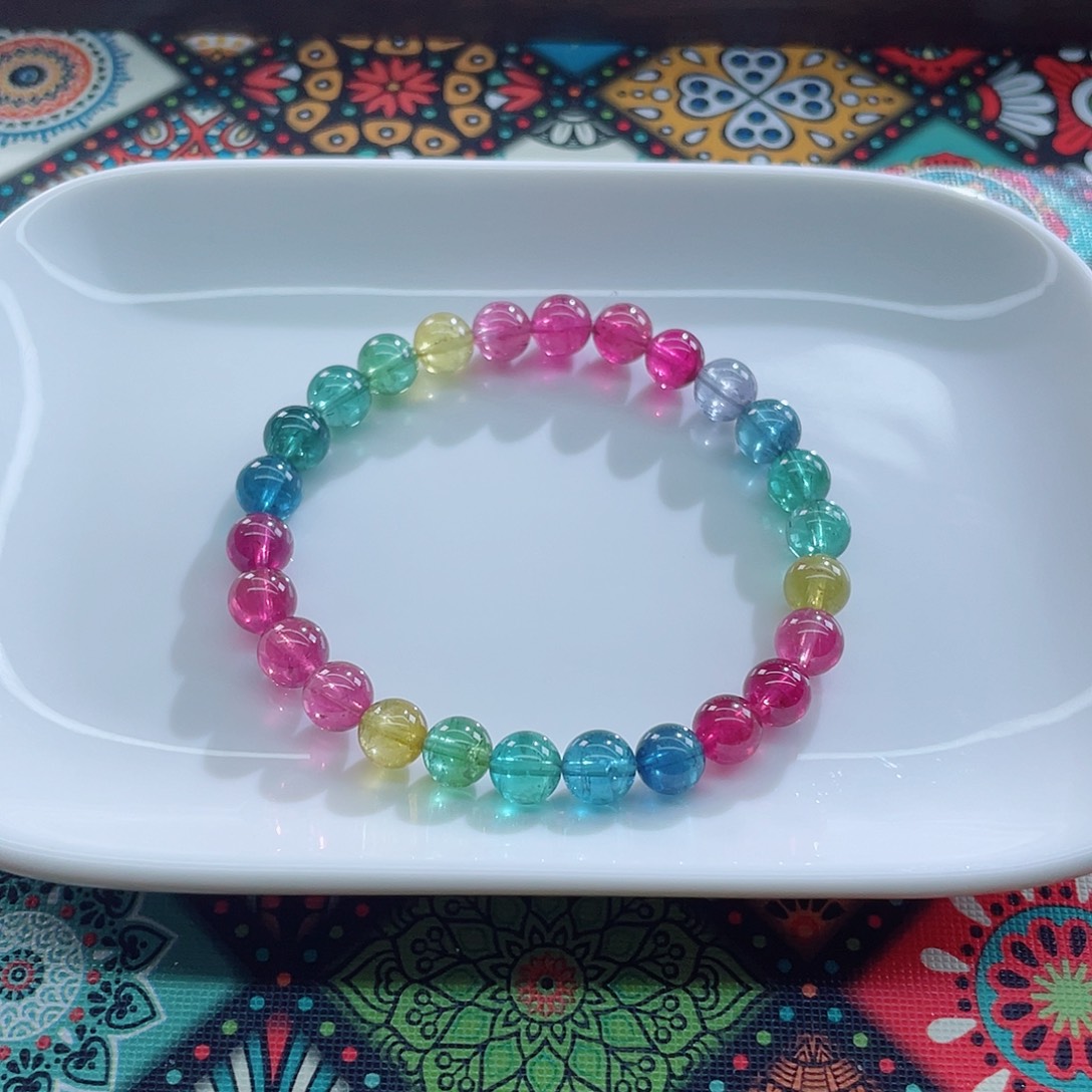 碧玺手链未镶嵌7mm左右