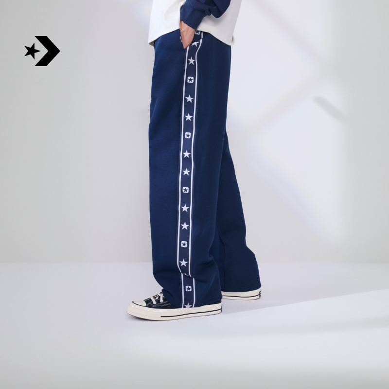 【新潮新品】匡威星星潮流宽松休闲运动风男长裤CONVERSE MCJ444