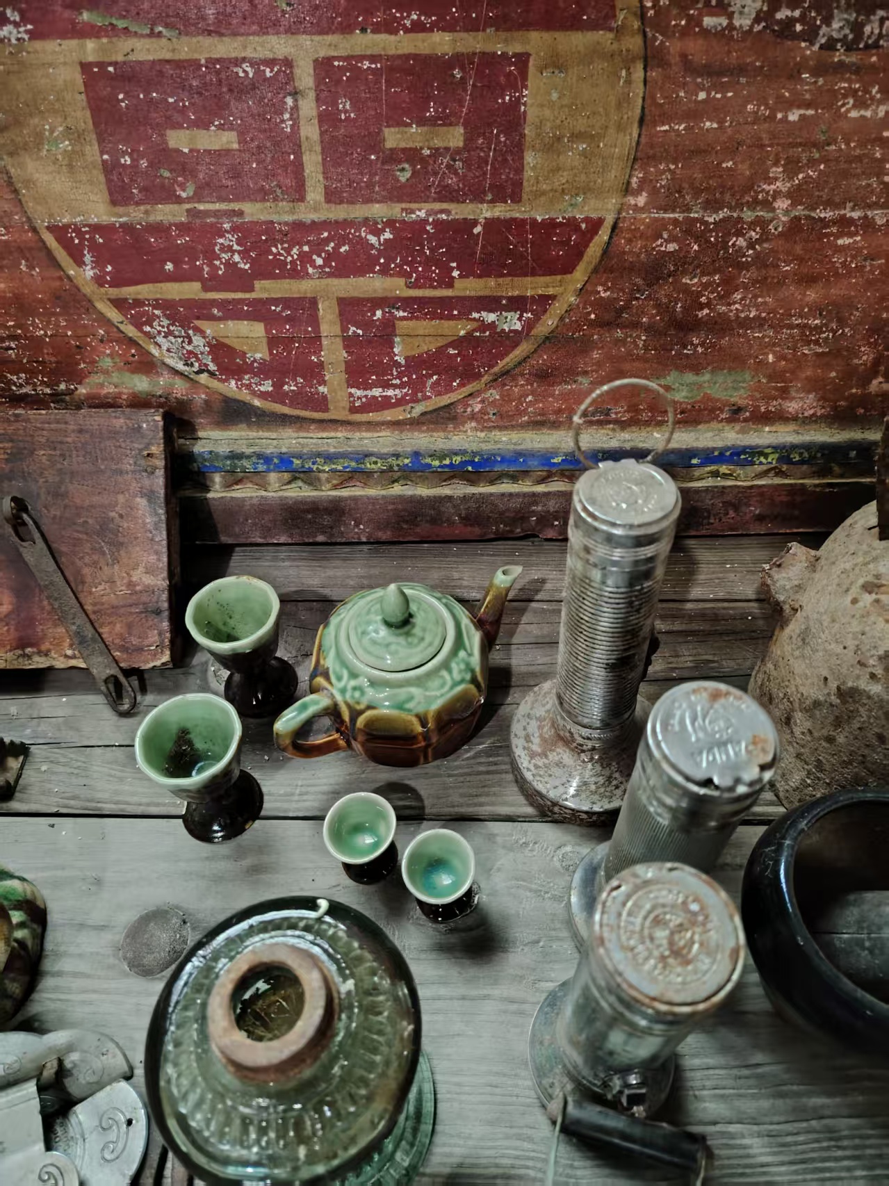 民俗物件，家居摆件手工品铁艺，老情怀，老物件