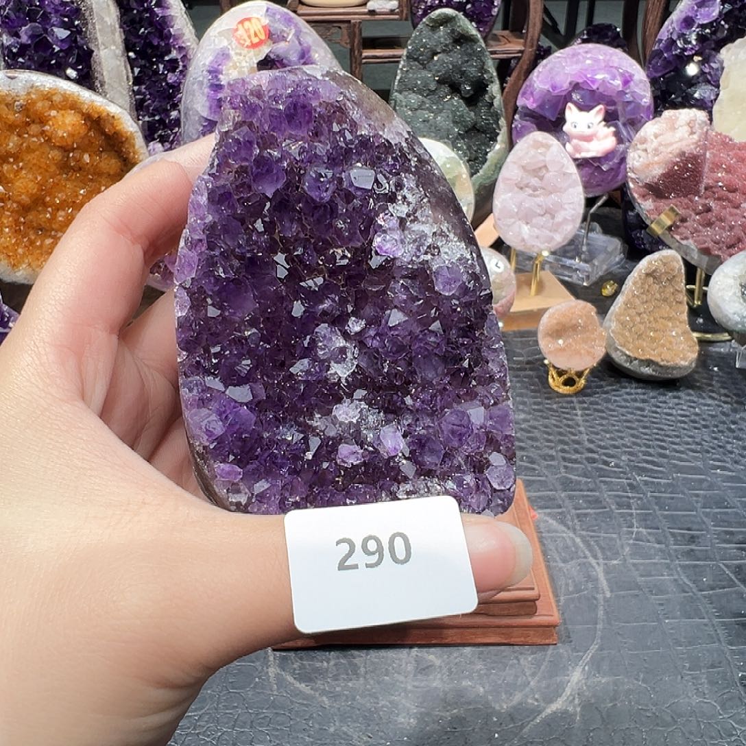 紫晶珠宝半成品未镶嵌