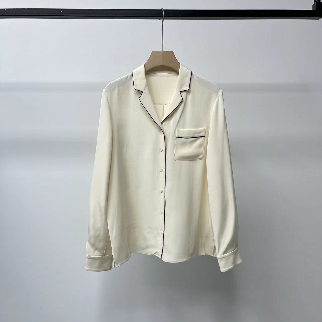 砂洗重绉衬衣长袖衬衫YS2301234