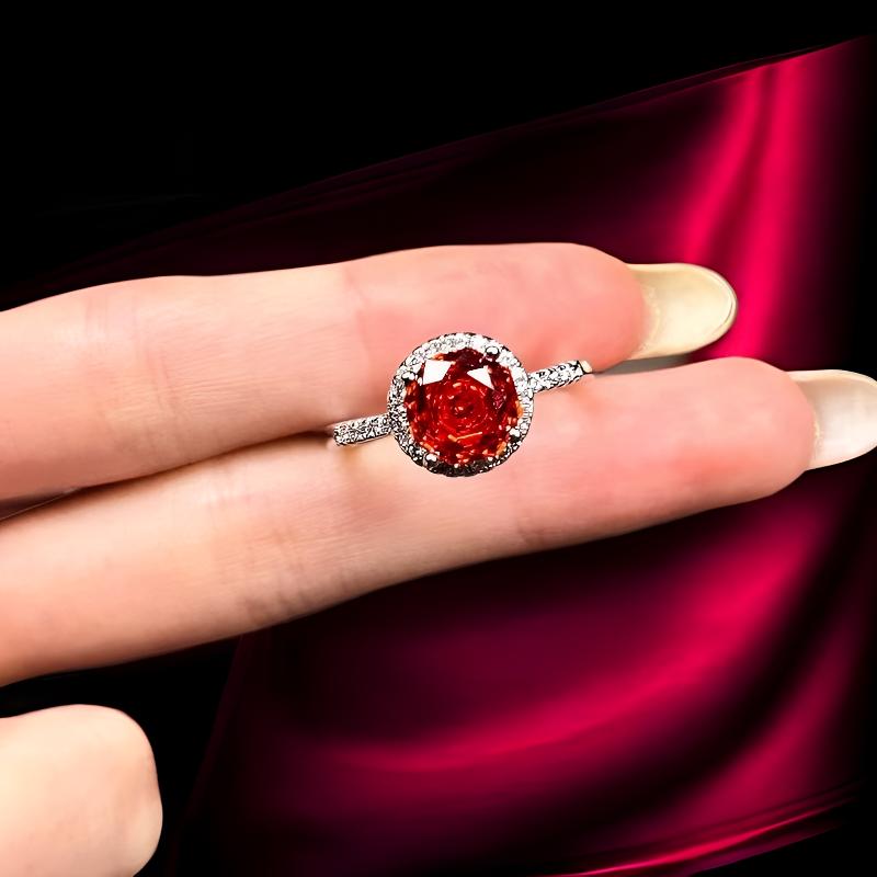 如懿高订297-轻奢彩色幻彩芬达精切合金戒指