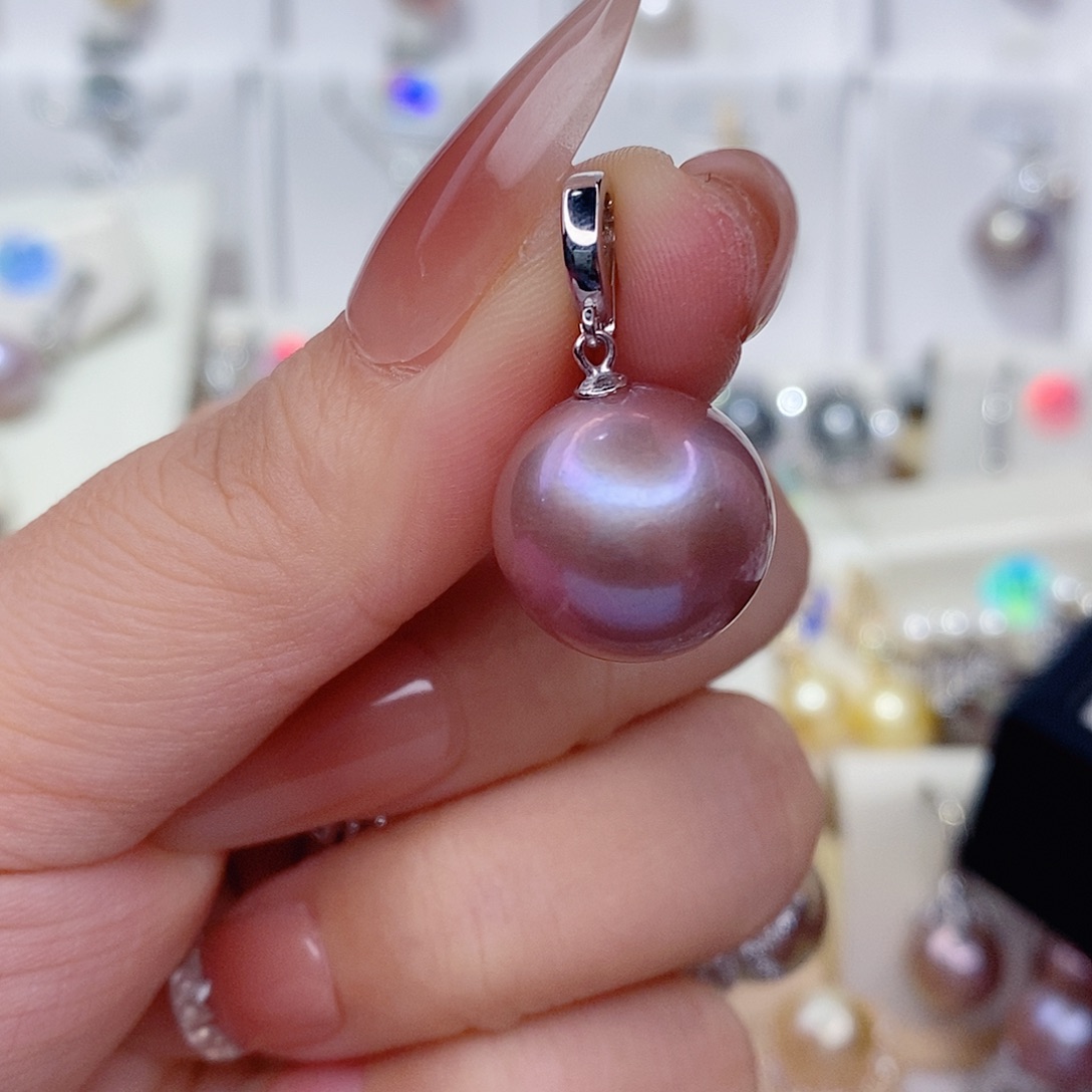 淡水珍珠吊坠(赠链)银S925镶嵌15➕