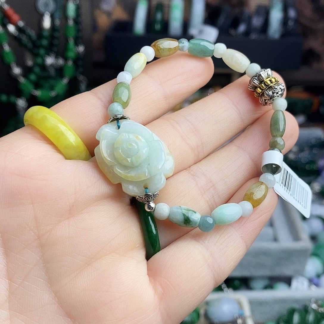 翡翠未镶嵌手链49.9