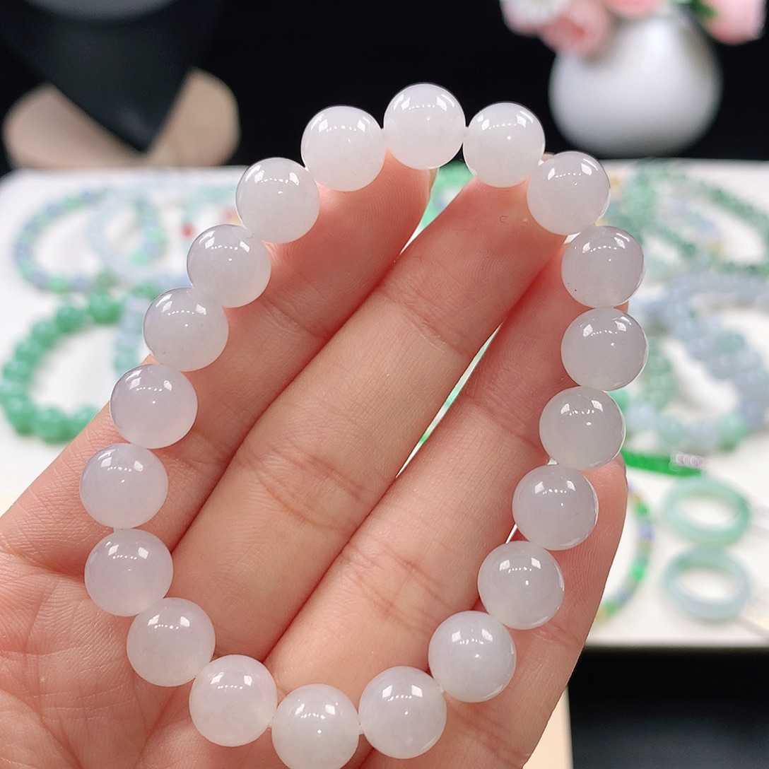 翡翠未镶嵌手链9.2mm