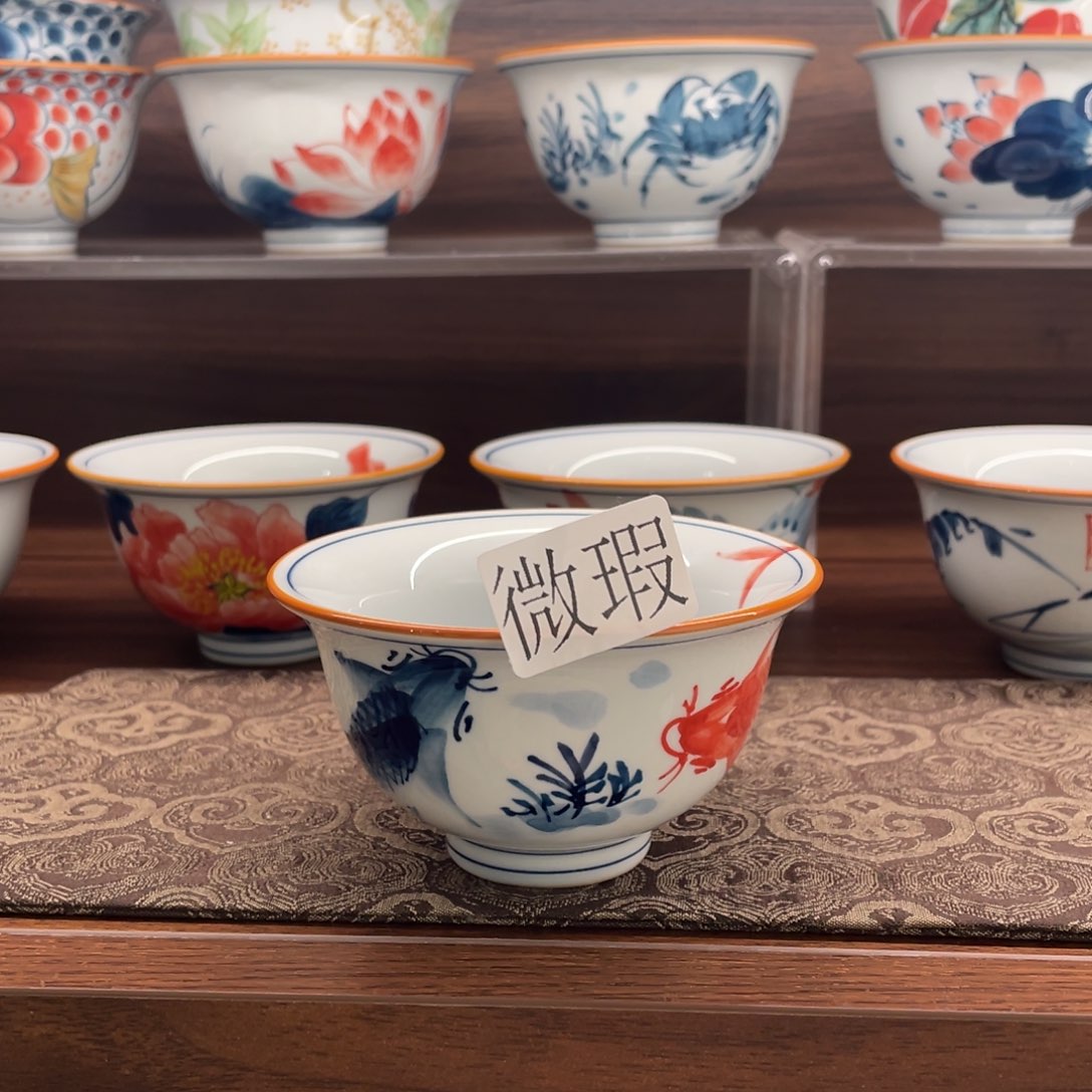 微瑕釉下彩纯手绘