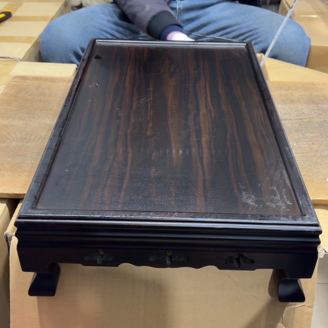 K***＞家具乌木类般若中古美术工艺品