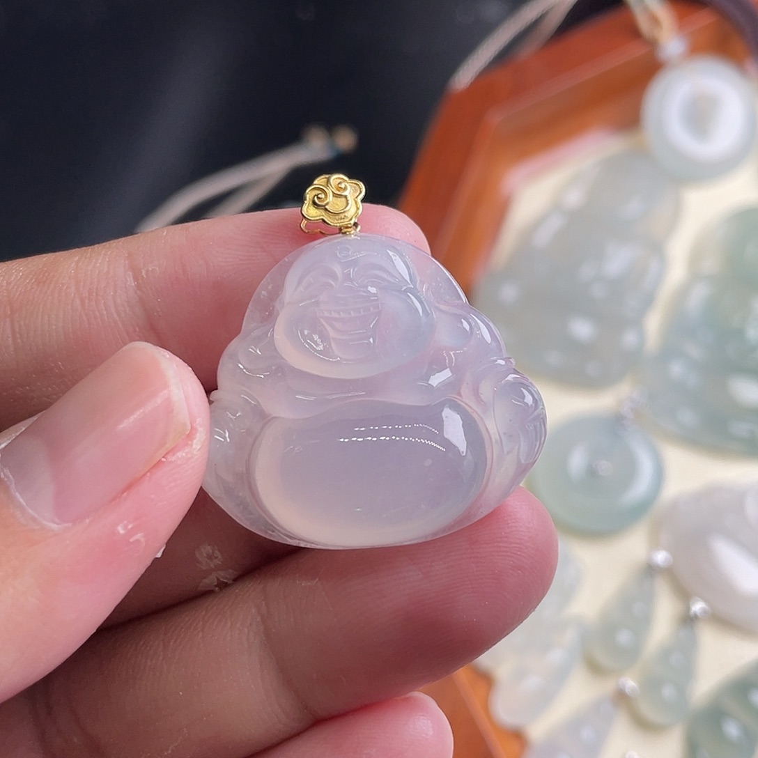 翡翠18K金镶嵌颈饰55888888888