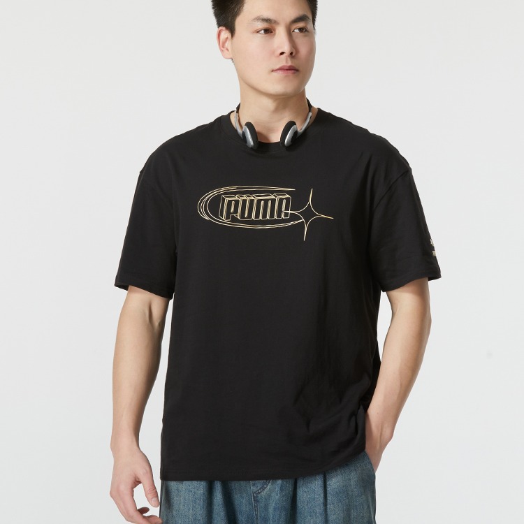 PUMA彪马男女短袖T恤春季新款健身运动服圆领透气休闲半袖682346