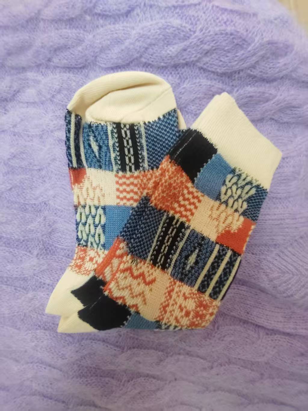 冬季高筒中国风透气森系厚款