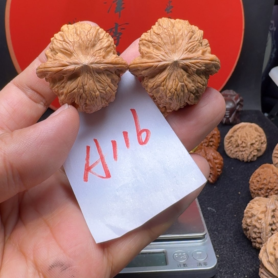 文玩核桃把件37正磨