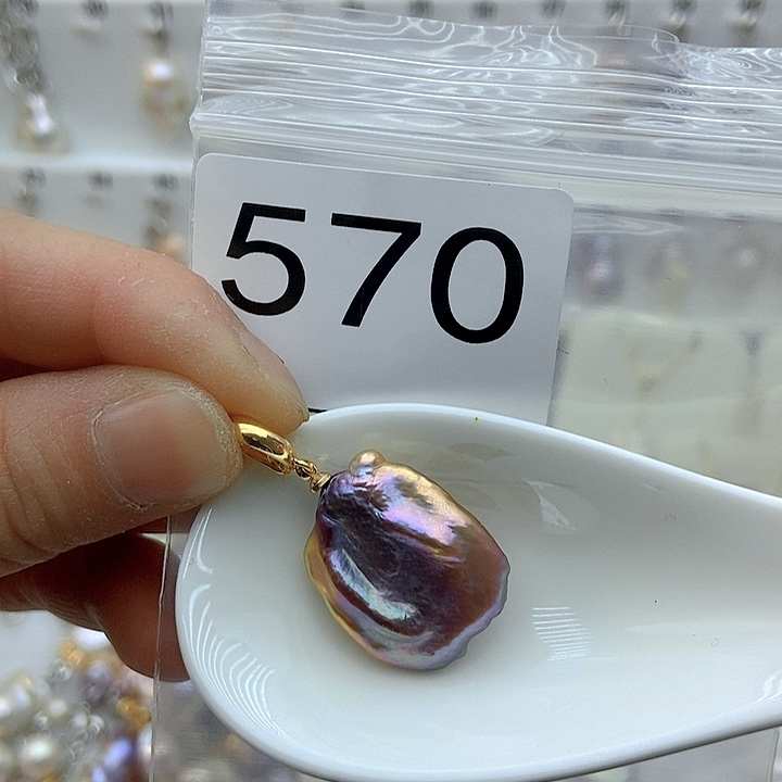 淡水珍珠颈饰银S925镶嵌